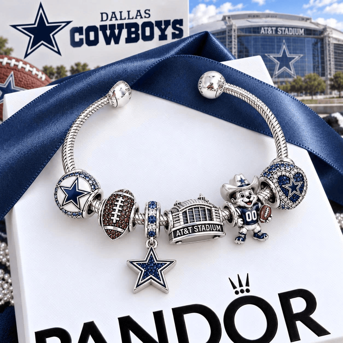 DLCB Silver Charm Bracelet Set VTH