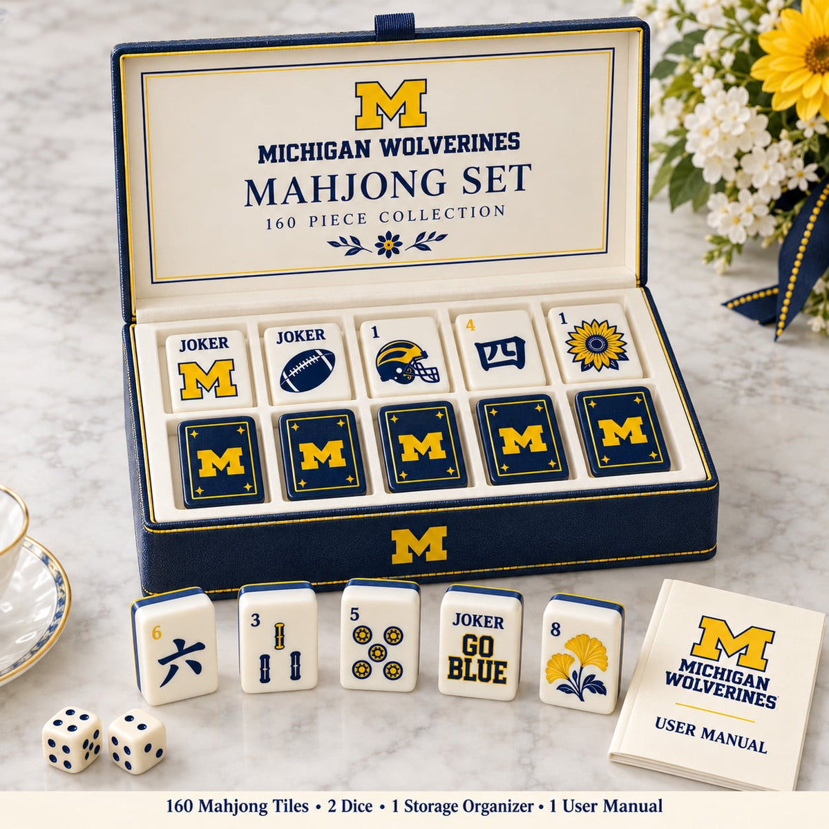 Premium MWR Mahjong Tiles Set TNSM