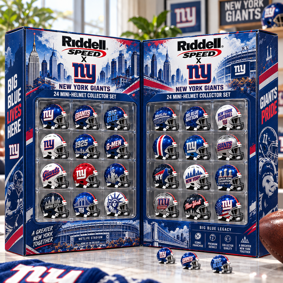 Premium NYG Mini Helmet Advent Calendar NTNA