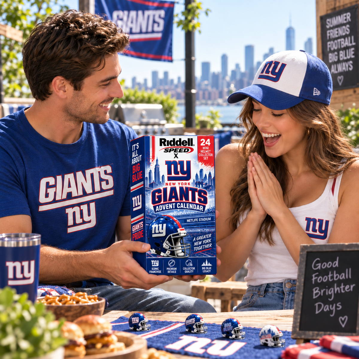 Premium NYG Mini Helmet Advent Calendar NTNA