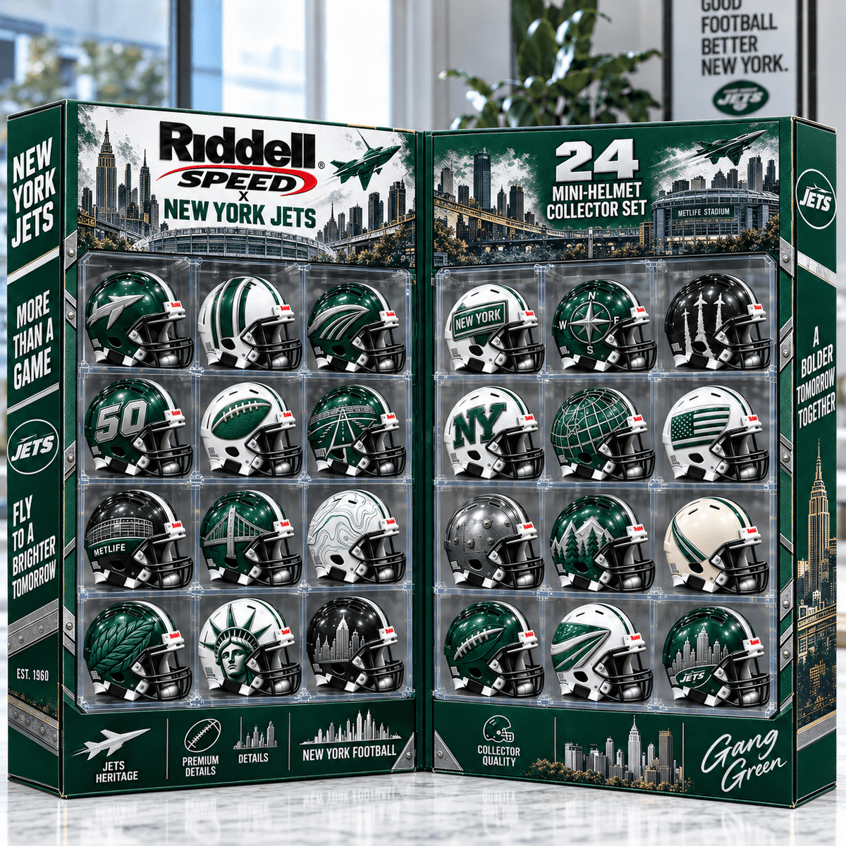 Premium NYJ Mini Helmet Advent Calendar NTNA