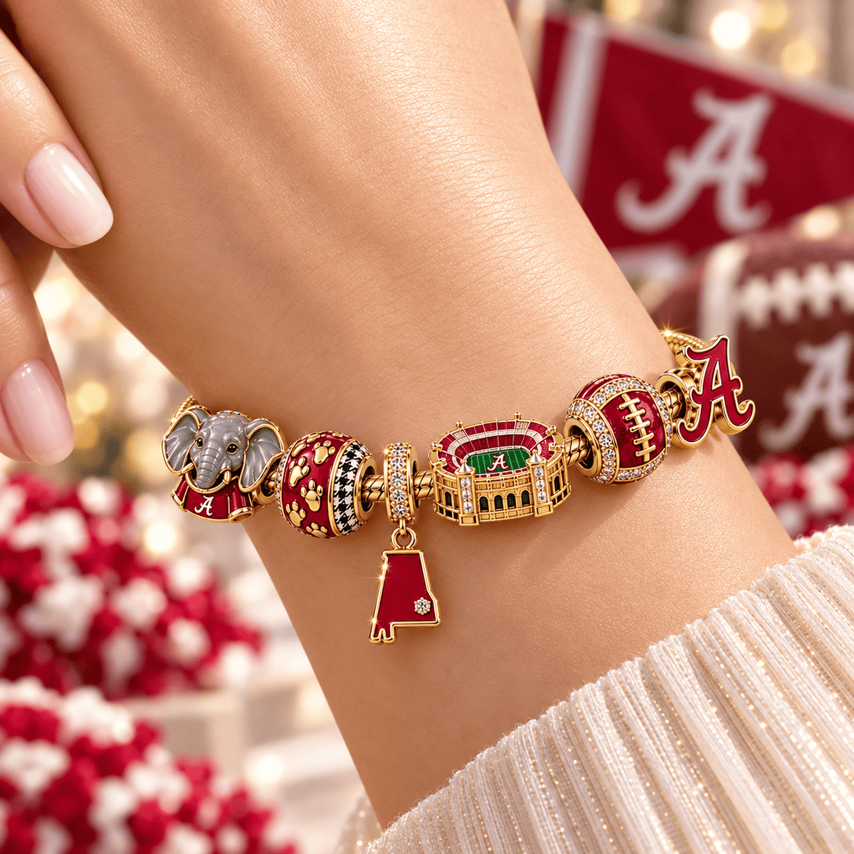 ACT Gold Charm Bracelet Set NHVH