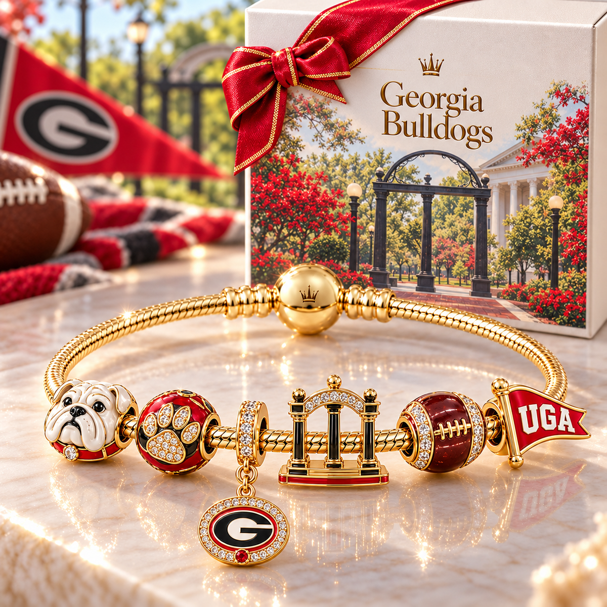 GGBD Gold Charm Bracelet Set NHVH