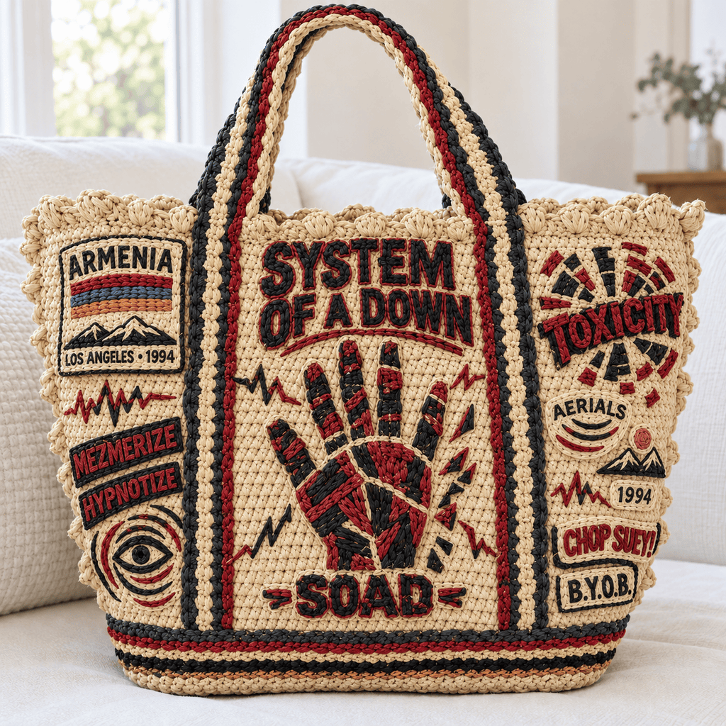 STD Straw-Style Embellished Tote Bag DNBN