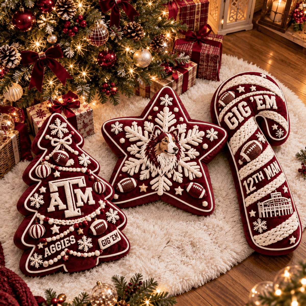 TAMA Christmas Tree Base Pillow Set HTTT