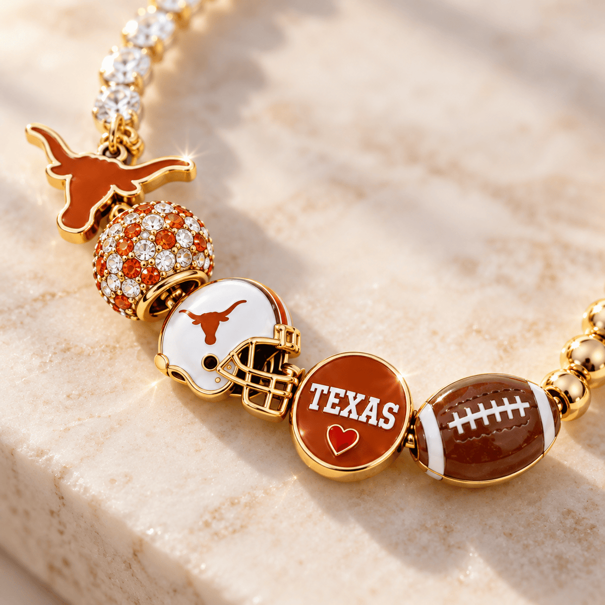 TLS Gold Charm Bracelet Set BMD