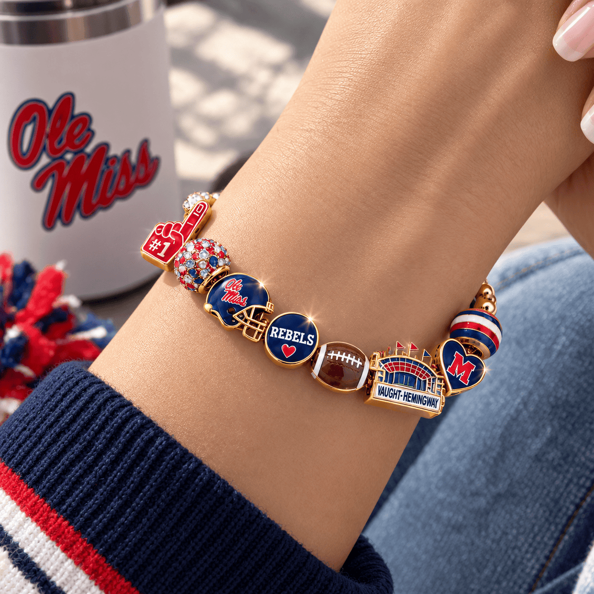 OMR Gold Charm Bracelet Set BMD