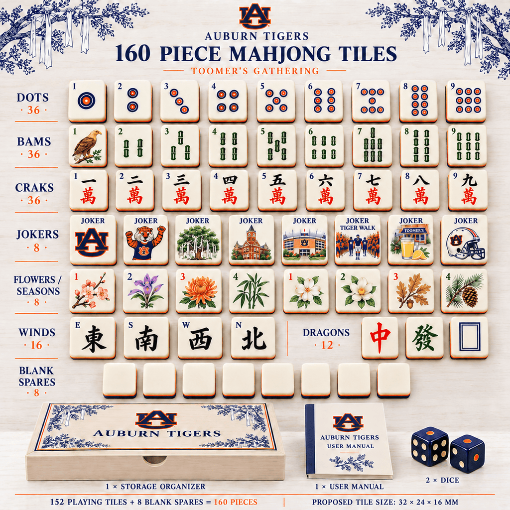 Premium ABTG Mahjong Tiles Set TNSM