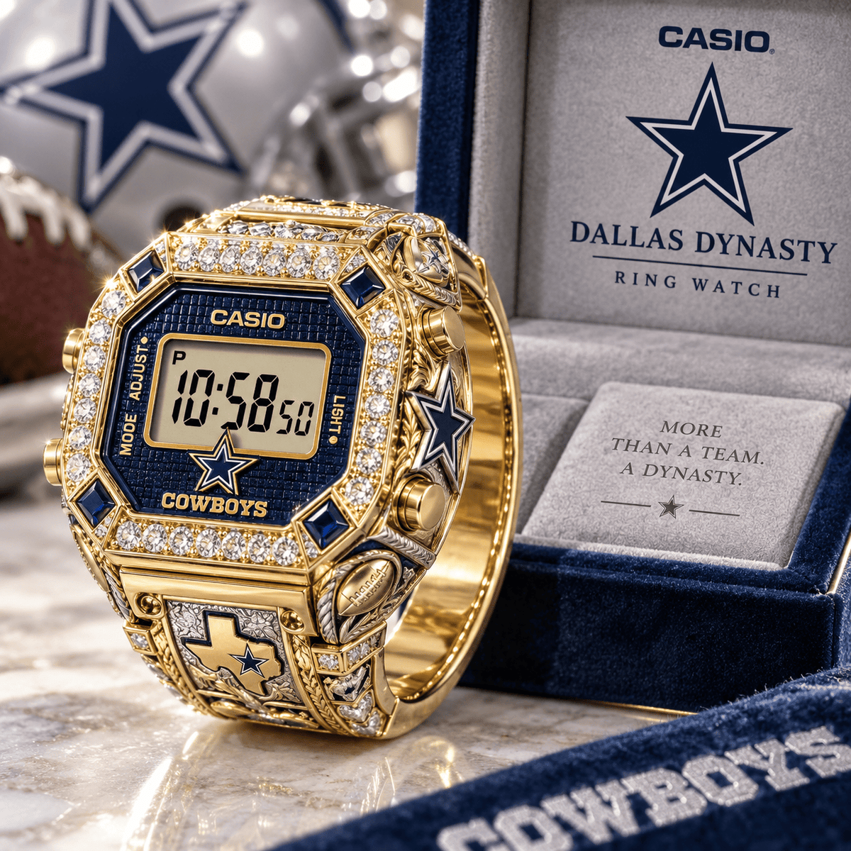 DLCB Premium Gold Ring Watch LNTH