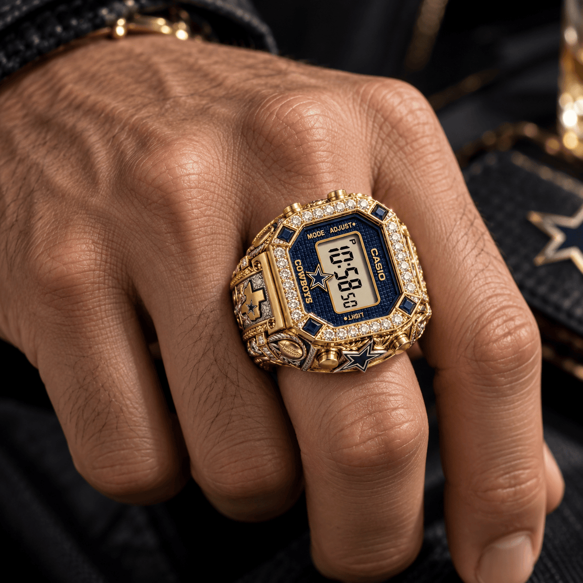 DLCB Premium Gold Ring Watch LNTH