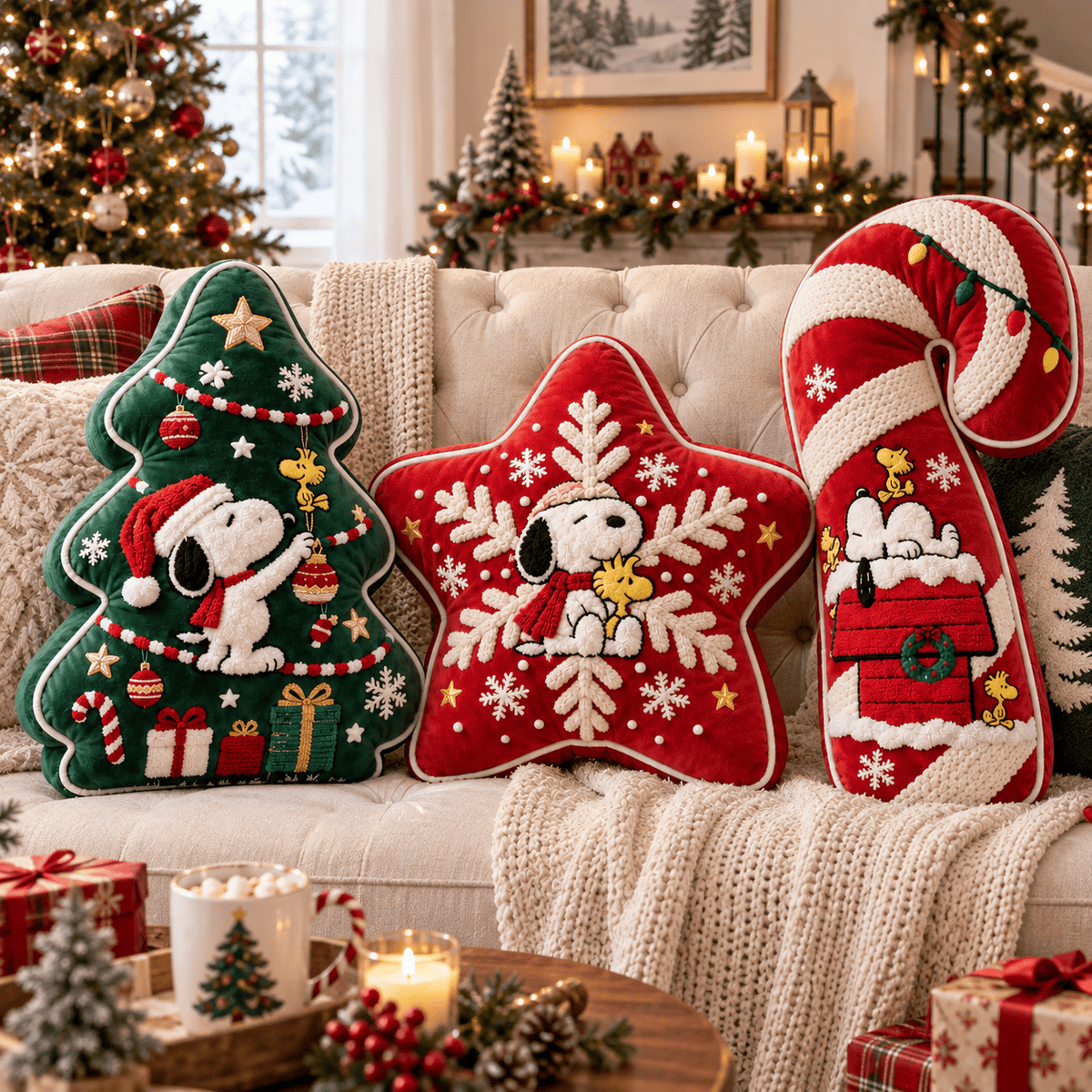 SNPY Christmas Tree Base Pillow Set HTTT