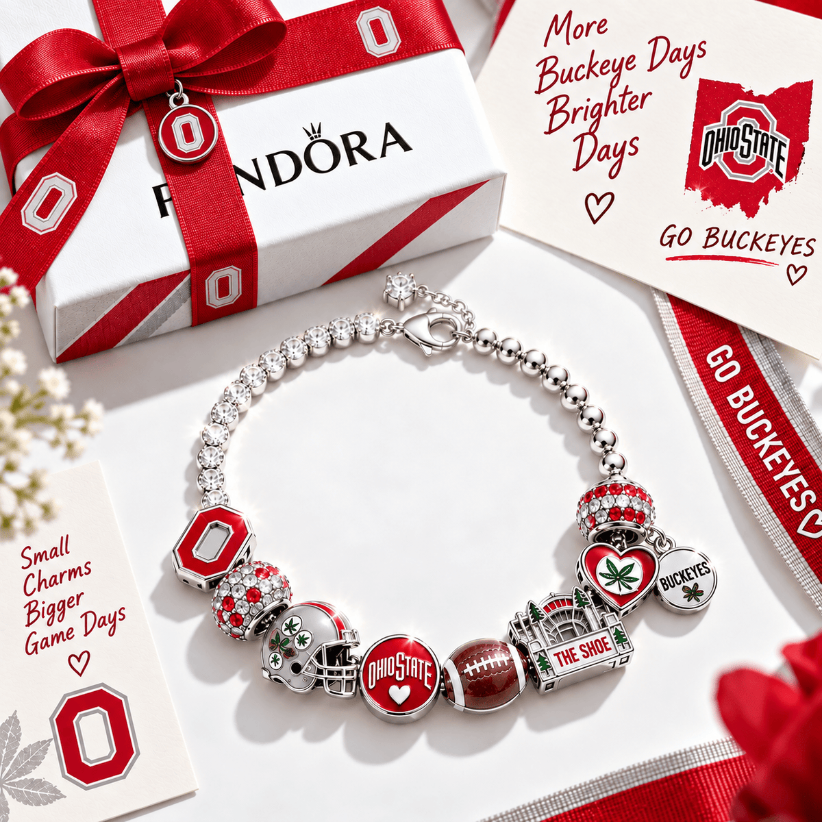 OSB Silver Charm Bracelet Set BMD