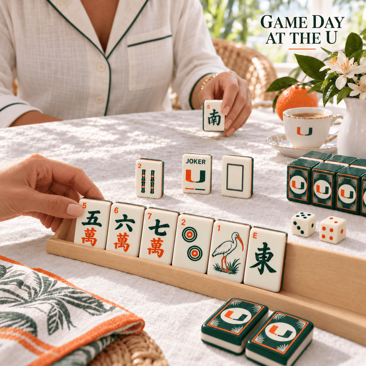Premium MHC Mahjong Tiles Set TNSM