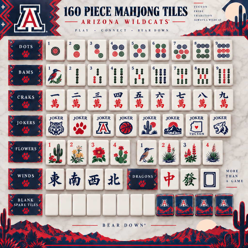 Premium AWC Mahjong Tiles Set TNSM