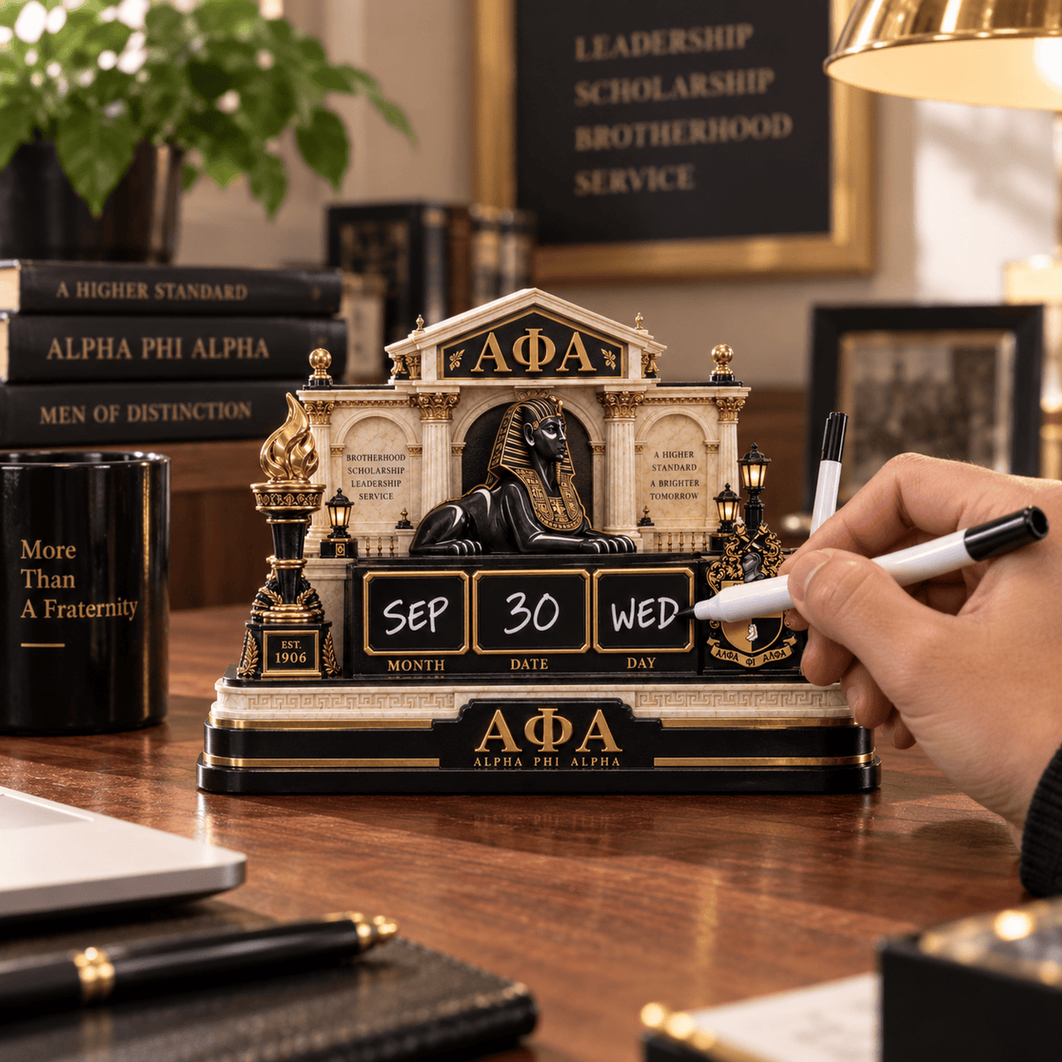 APA Write-On Calendar With Pen HTTT