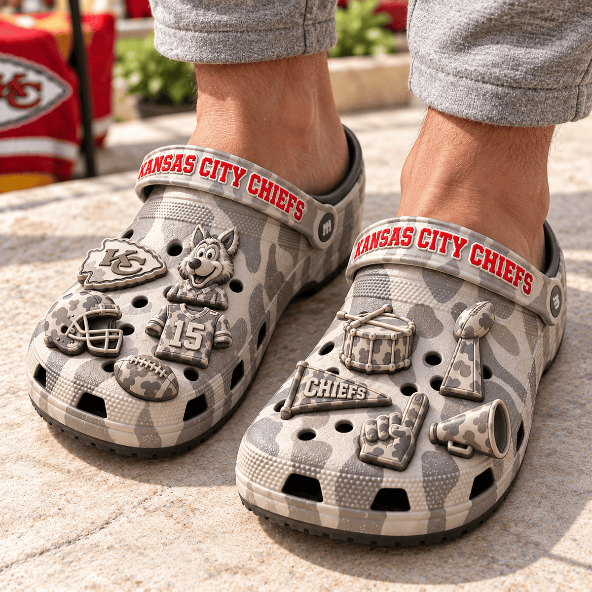 KCC Premium Deer Camo Charm Clog PTKL