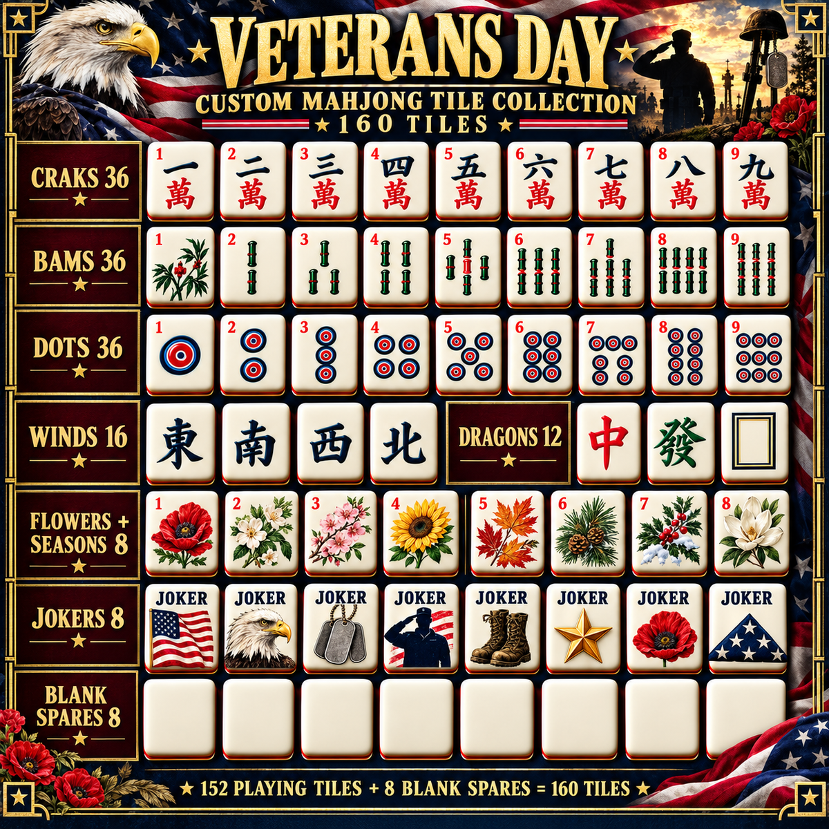 VTD Premium Mahjong Set – Game Night Edition PNPA
