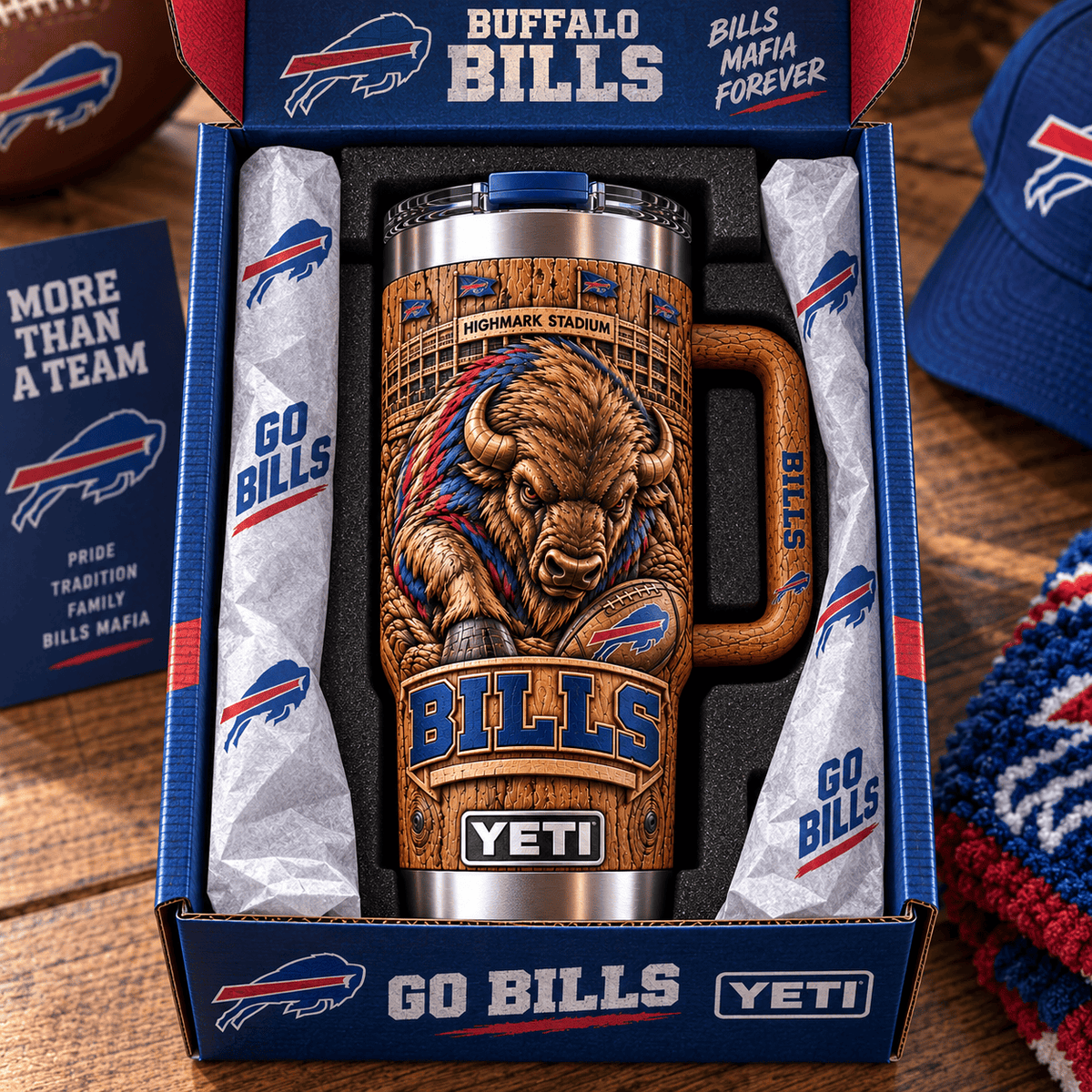 BFBL 40oz Woodgrain Relief Tumbler NTTB