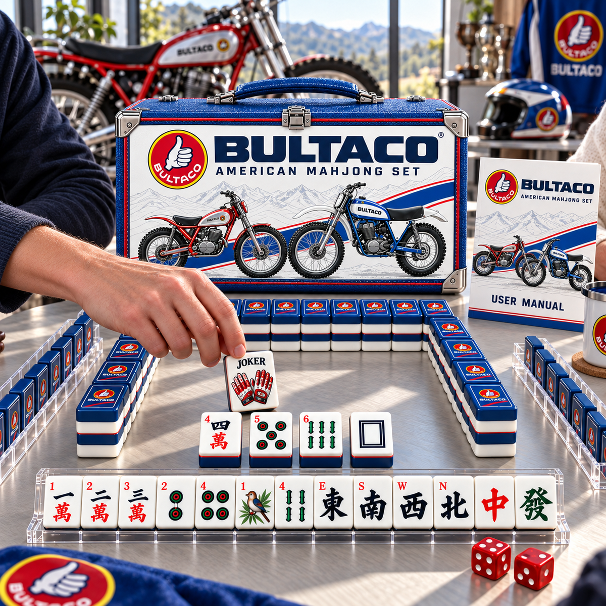 Premium BUL Mahjong Tiles Set PVNA