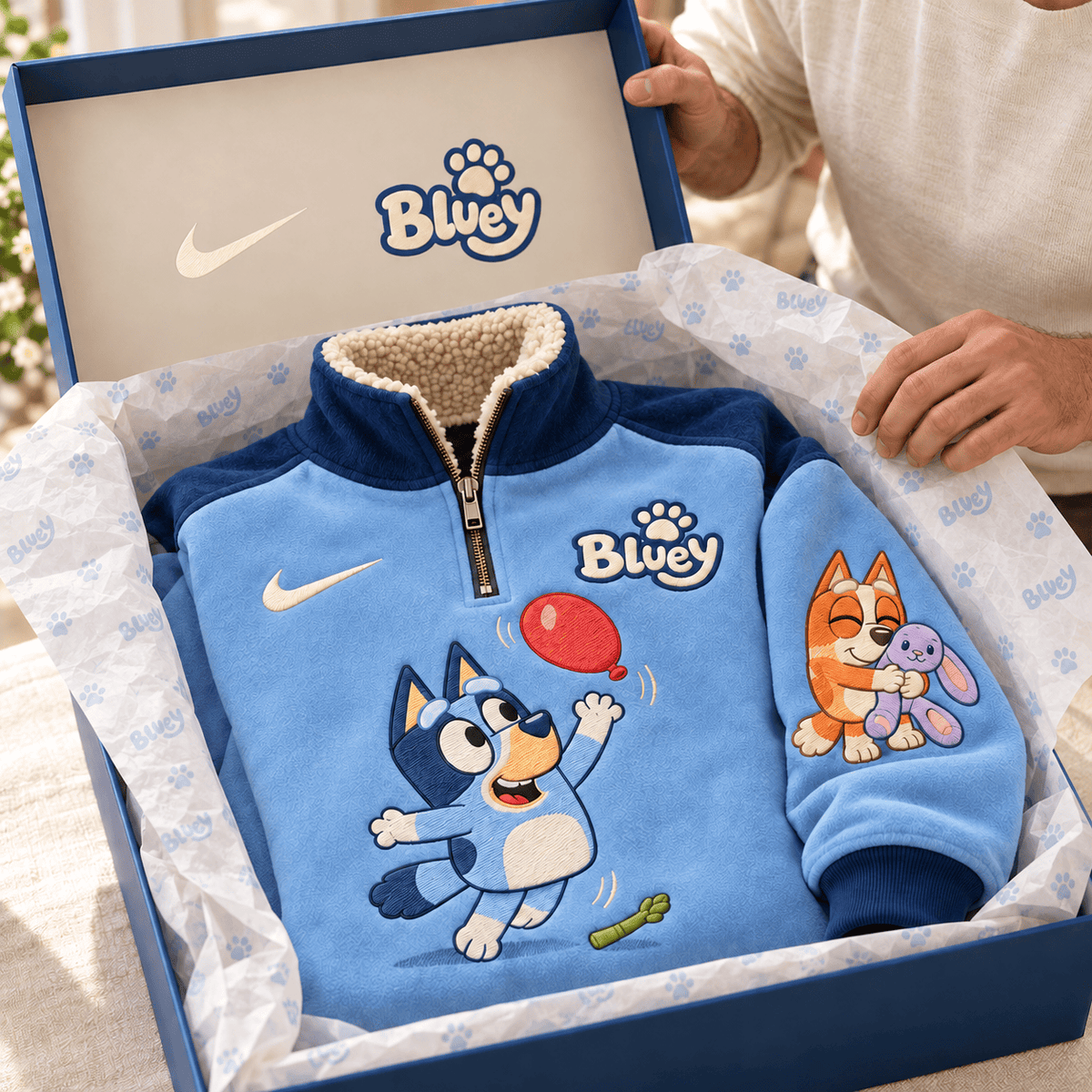 BLU PREMIUM COZY SHERPA COLLAR PULLOVER HQH