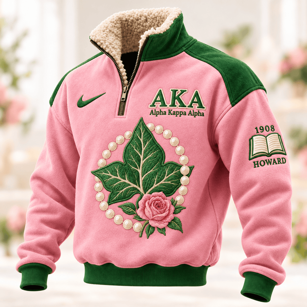 AKA PREMIUM COZY SHERPA COLLAR PULLOVER HQH